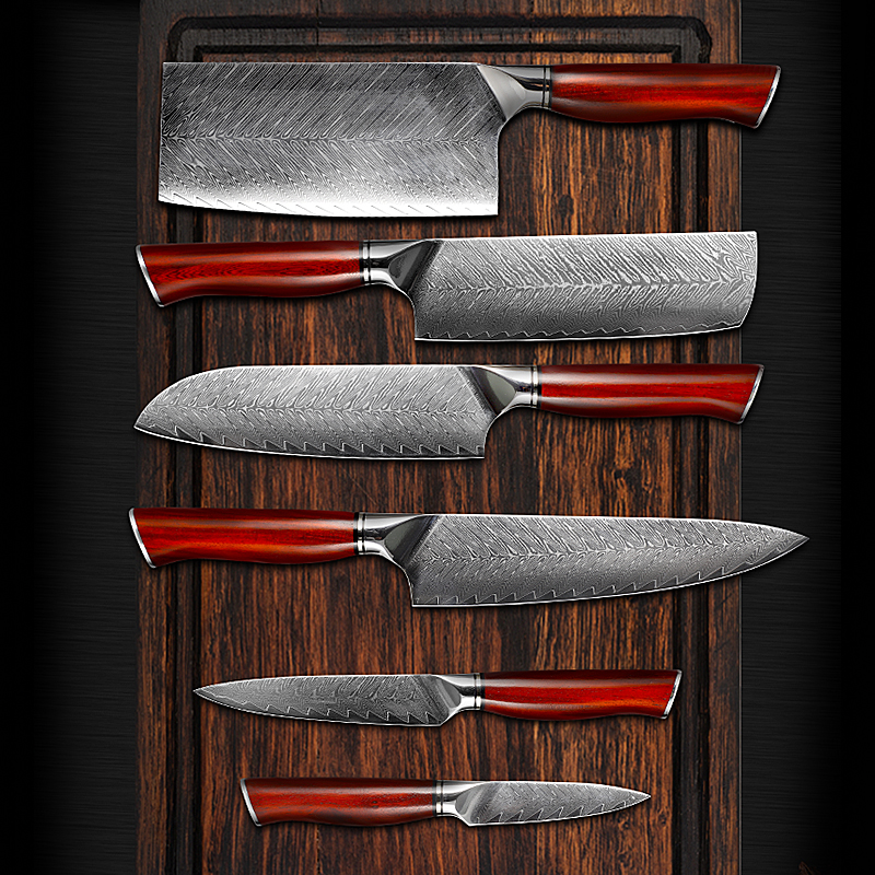 Kitchen Damascus knife